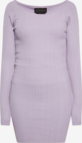 Robe NAEMI en violet : devant