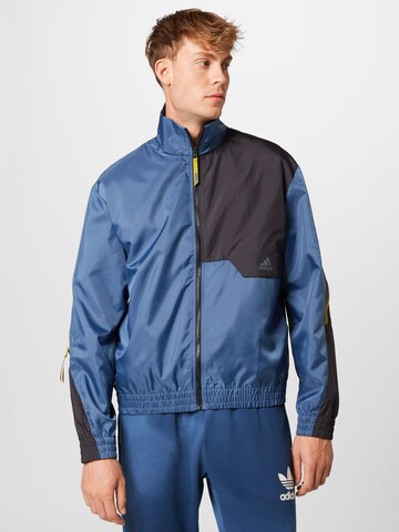 Jachetă de trening 'X-City' de la ADIDAS SPORTSWEAR pe albastru: față