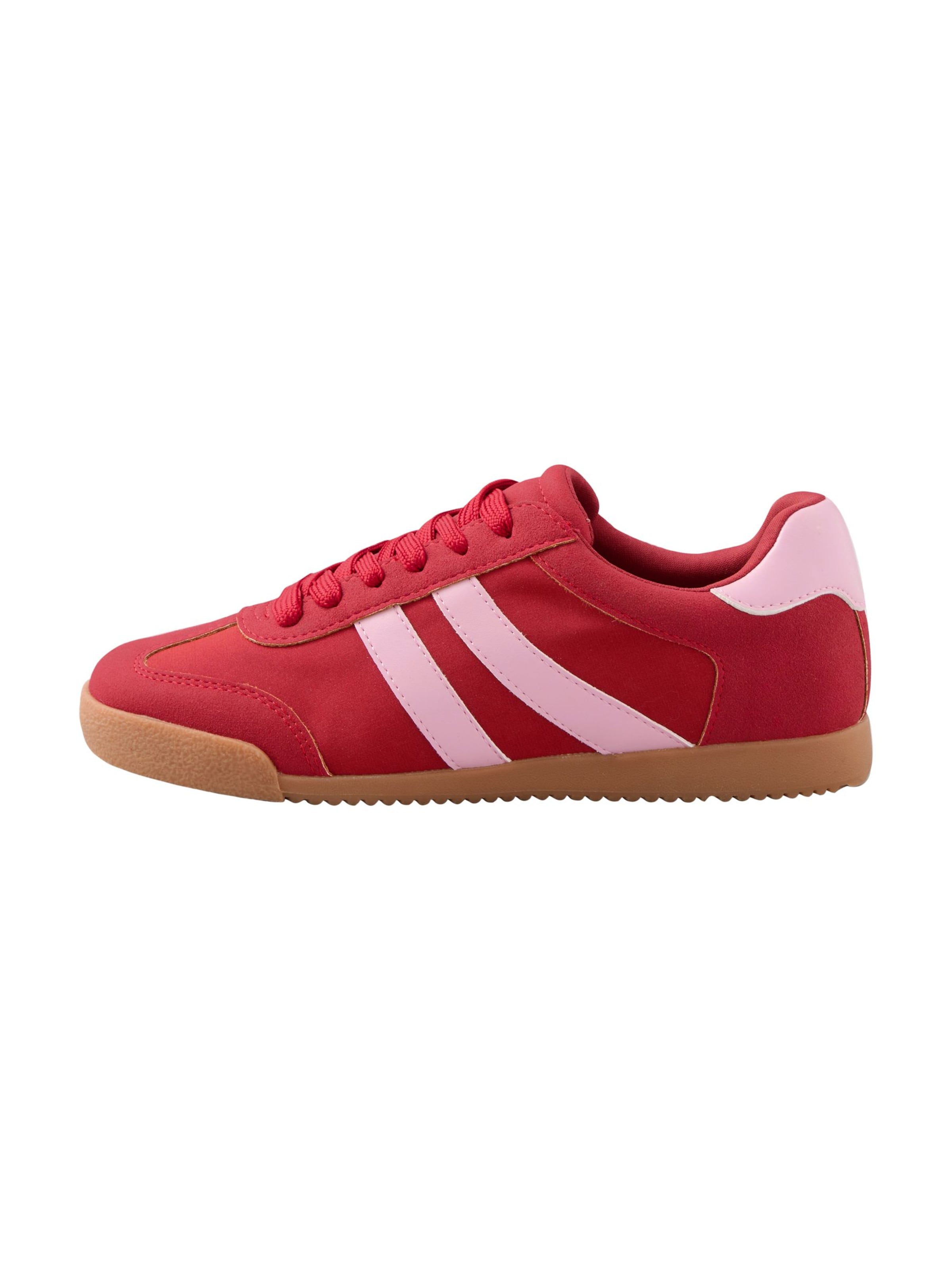 Sneaker bassa di Friends Like These in rosso: frontale