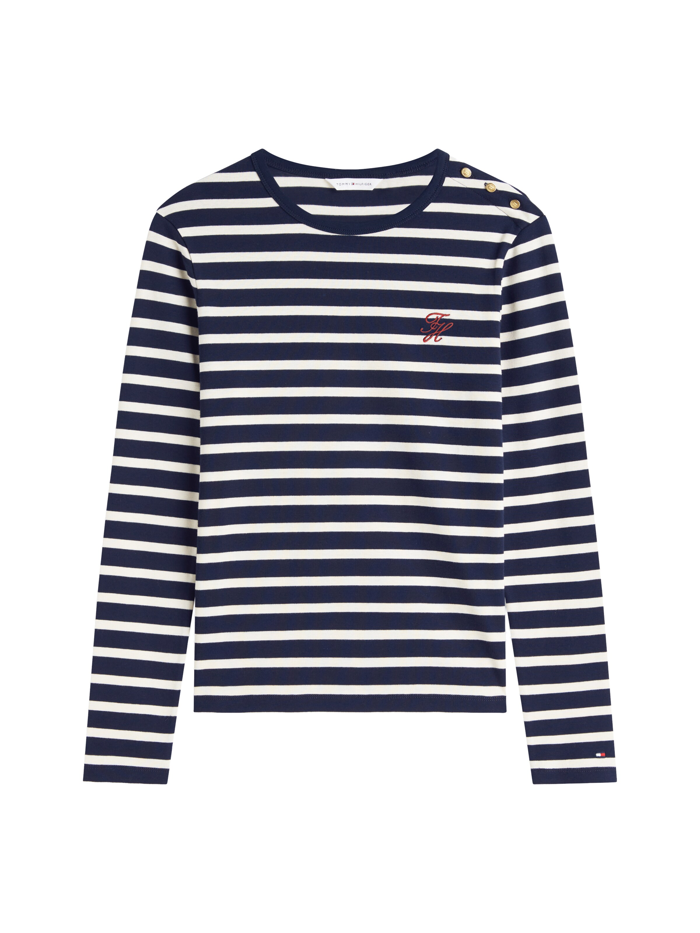 T-shirt TOMMY HILFIGER en bleu : devant
