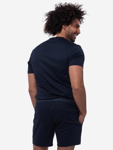 Mey Pyjama kurz 'Aarhus'‌‌‌‌‌‌ in Blau