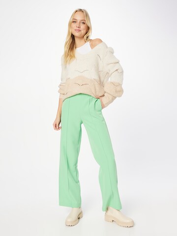 PIECES Wide leg Trousers 'PCBOZZY' in Green