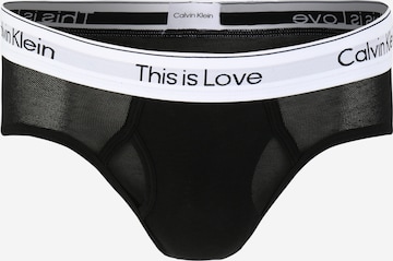 Slip Calvin Klein Underwear en noir : devant