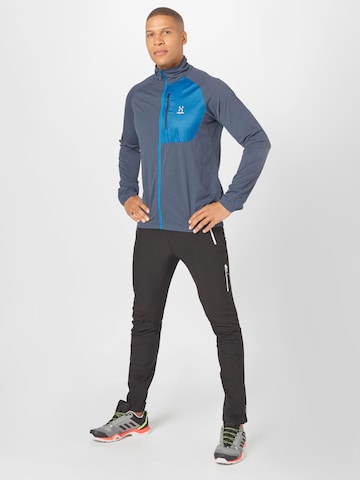Haglöfs Athletic Fleece Jacket 'Mirre Mid' in Blue