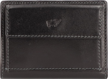 Portamonete 'Arezzo' di Braun Büffel in nero: frontale