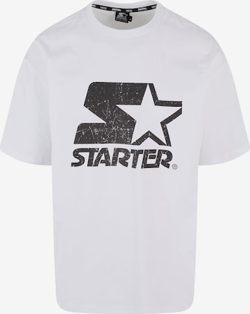 T-Shirt Starter Black Label en blanc : devant