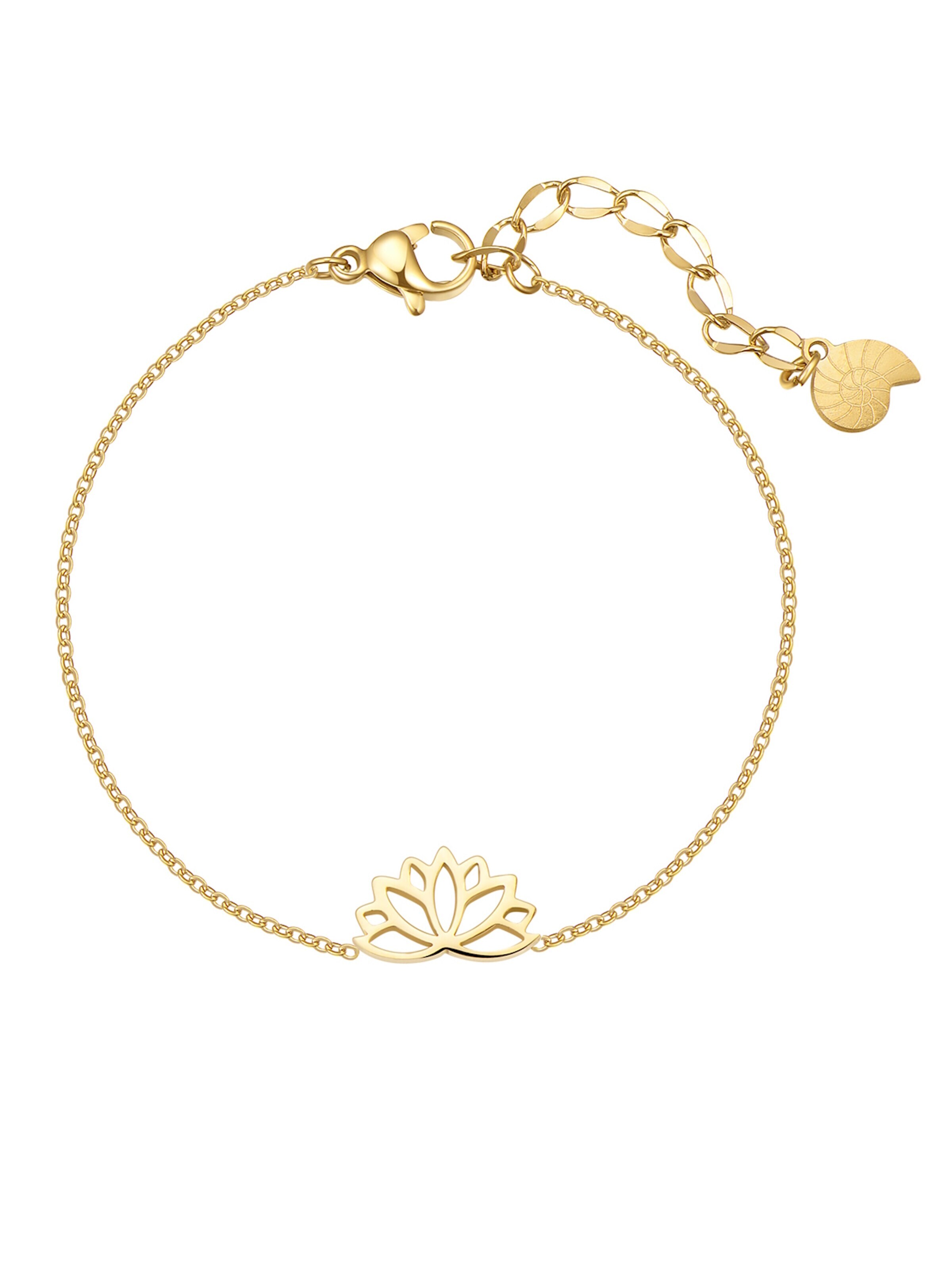 Hey Happiness Armband 'Lotus' in Goud