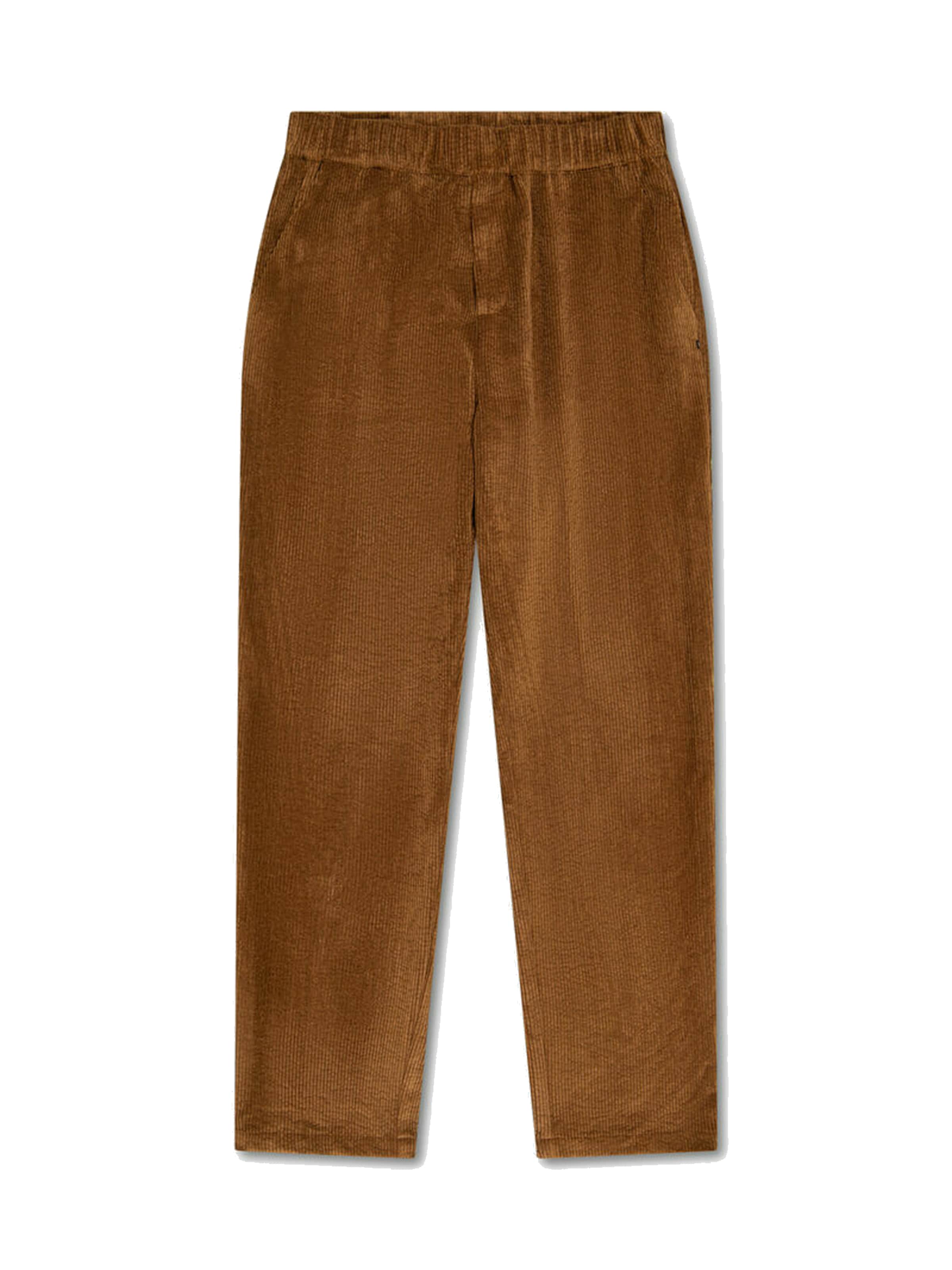 Regular Pantalon chino Le Temps Des Cerises en marron : devant