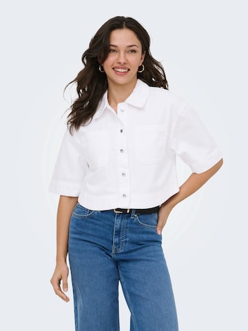 Chemisier 'ONLCLEO' ONLY en blanc : devant