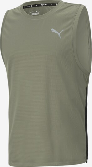 PUMA Shirt in hellgrau / khaki / schwarz, Produktansicht