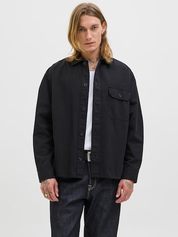 Comfort Fit Cămașă 'JJEDOVER' de la JACK & JONES pe negru: față