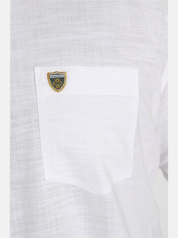 Charles Colby Comfort fit Button Up Shirt ' Duke Tancred ' in White