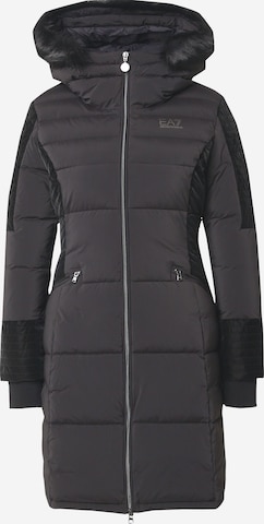 EA7 Emporio Armani Wintermantel in Zwart: voorkant