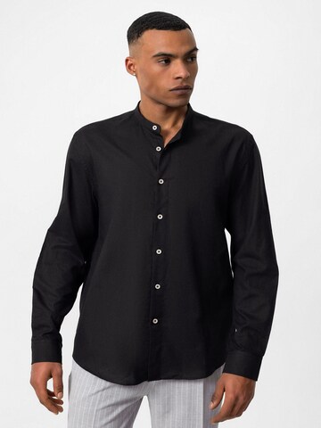 Antioch Regular fit Button Up Shirt in Black