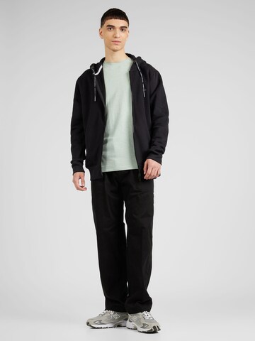 Carlo Colucci Zip-Up Hoodie in Black