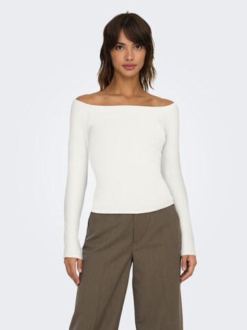 ONLY Shirt 'ONLGLAMOUR' in White: front