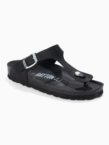 juoda Bayton Šlepetės per pirštą 'MERCURE'