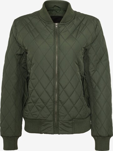 Urban Classics Between-Season Jacket in Green: front