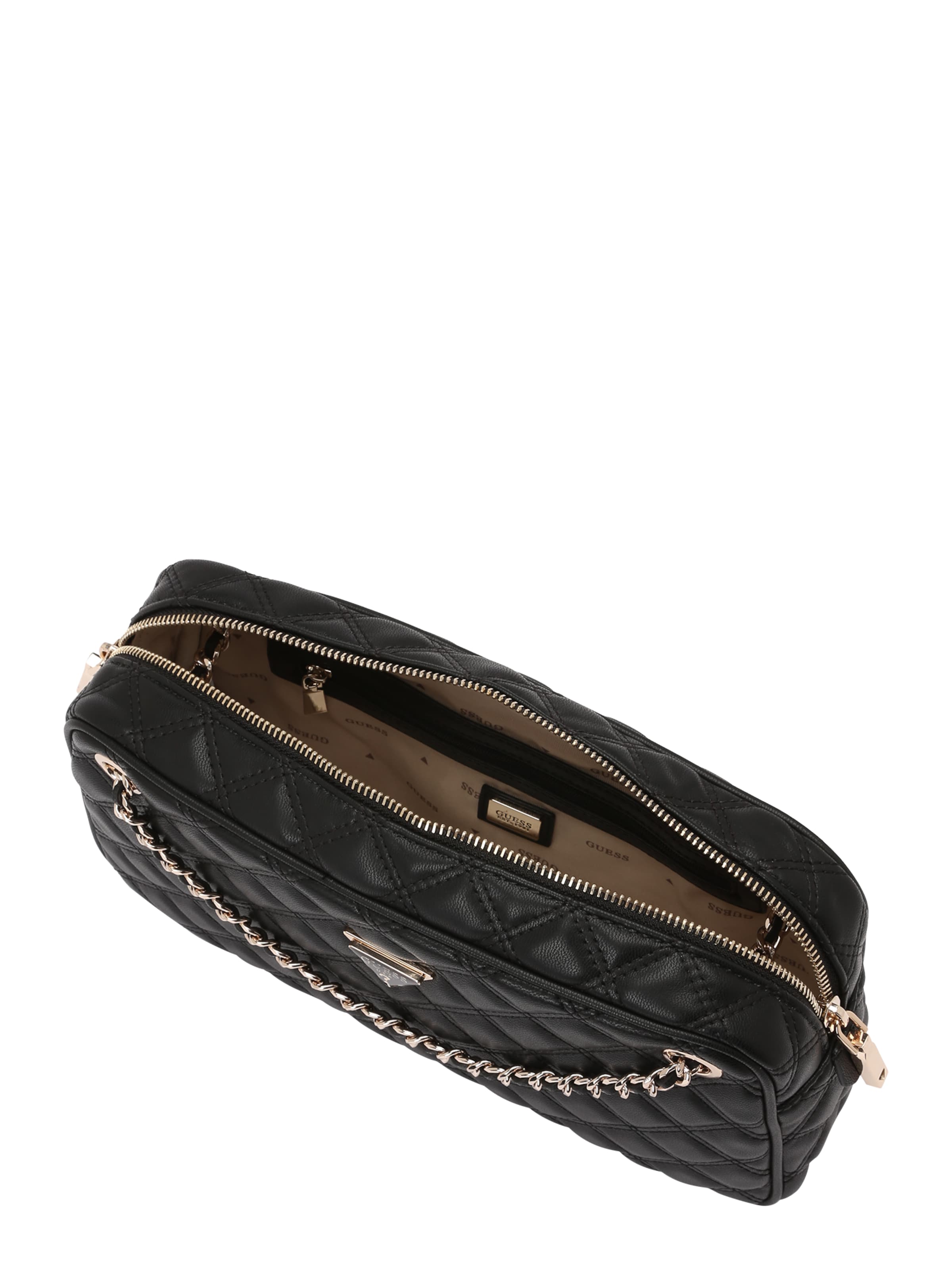 GUESS Τσάντα ώμου 'GIULLY II SHOULDER SATCHEL' σε μαύρο