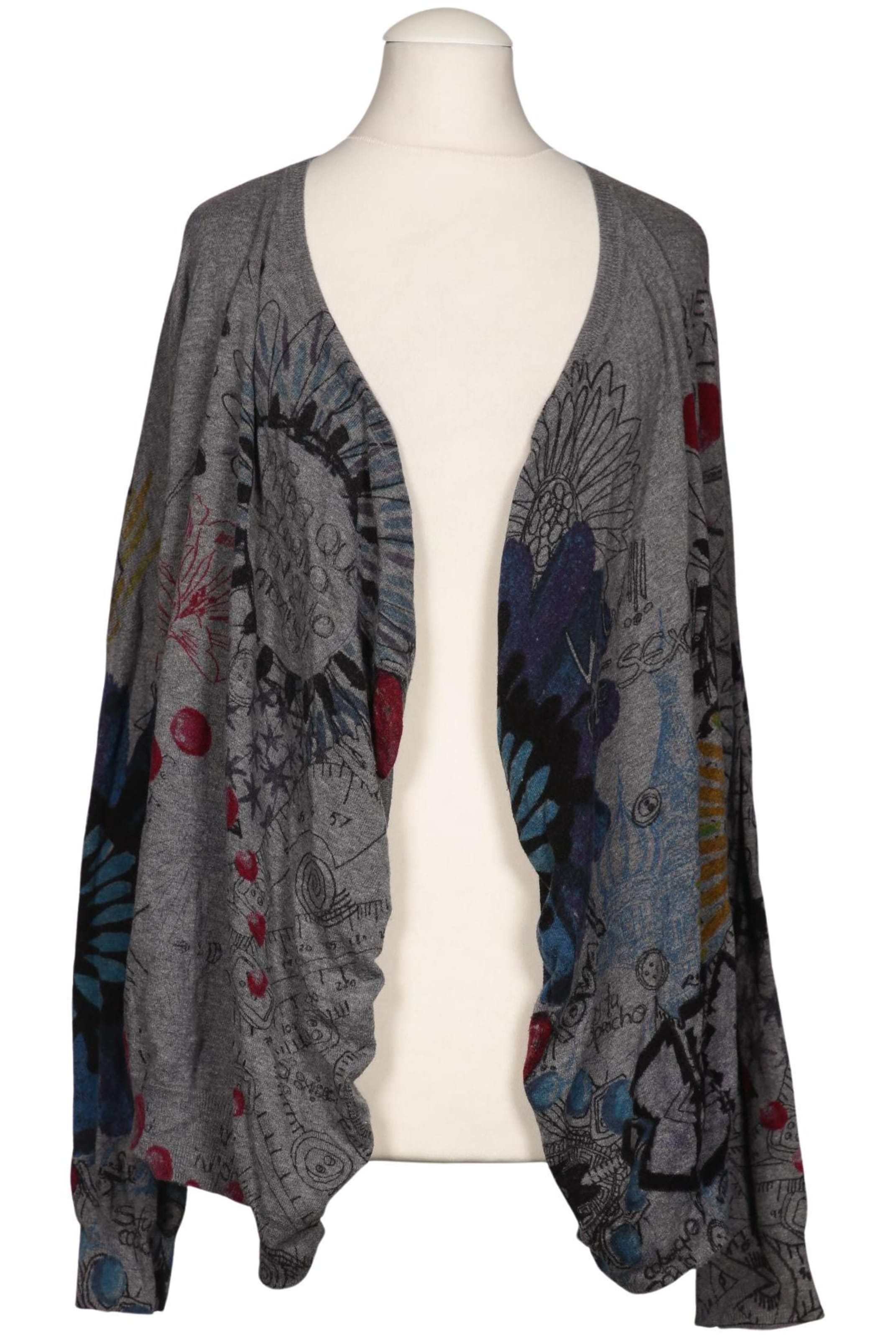 Desigual Strickjacke M in Grau: Vorderseite