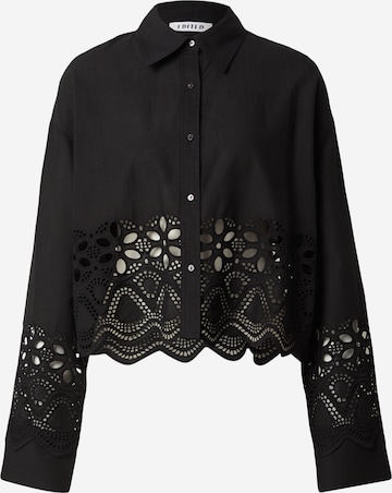 Camicia da donna 'Sophia' di EDITED in nero: frontale