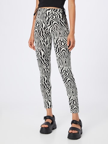 PIECES Skinny Leggings i sort: forside