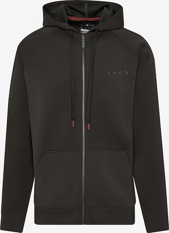 Born Living Yoga Sports sweat jacket ' Nam ' in Brown: front