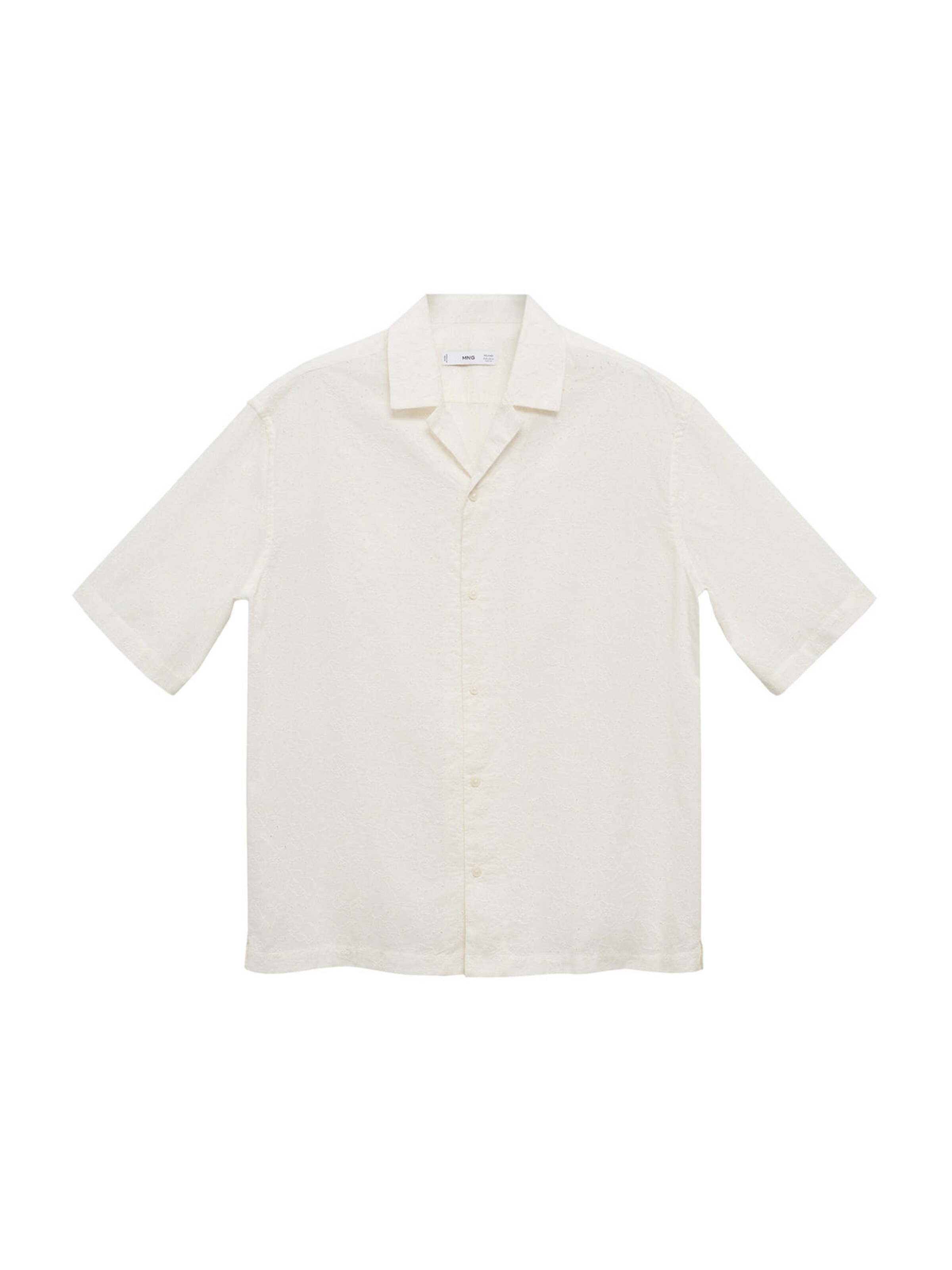 MANGO MAN Comfort fit Overhemd in Beige: voorkant