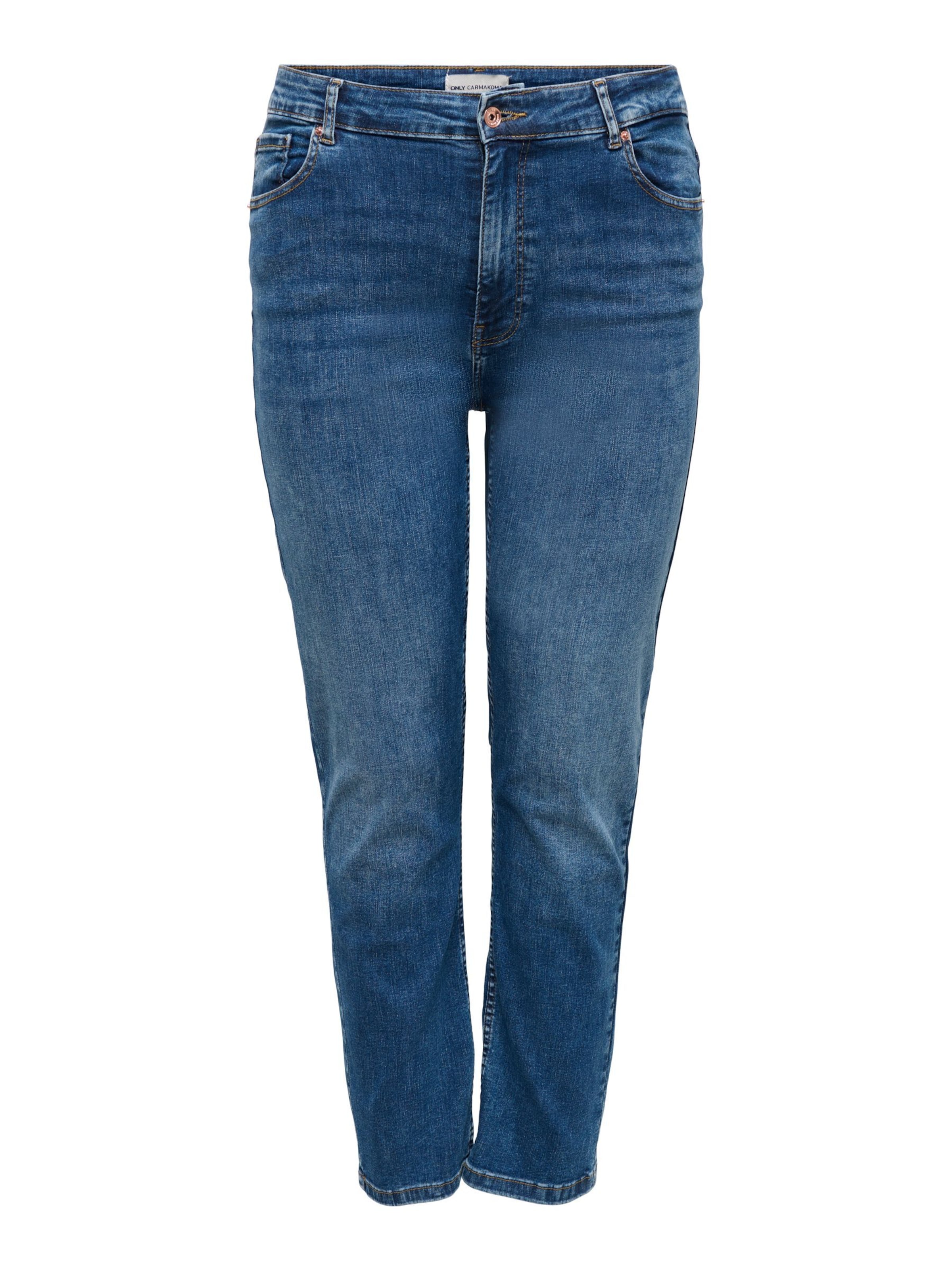 ONLY Carmakoma Slimfit Jeans 'CARCELINE' in Blauw: voorkant