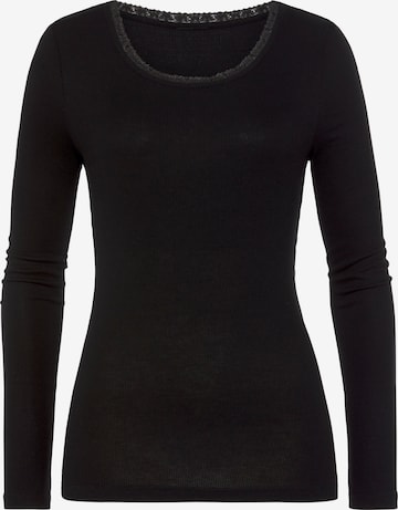 T-shirt LASCANA en noir : devant