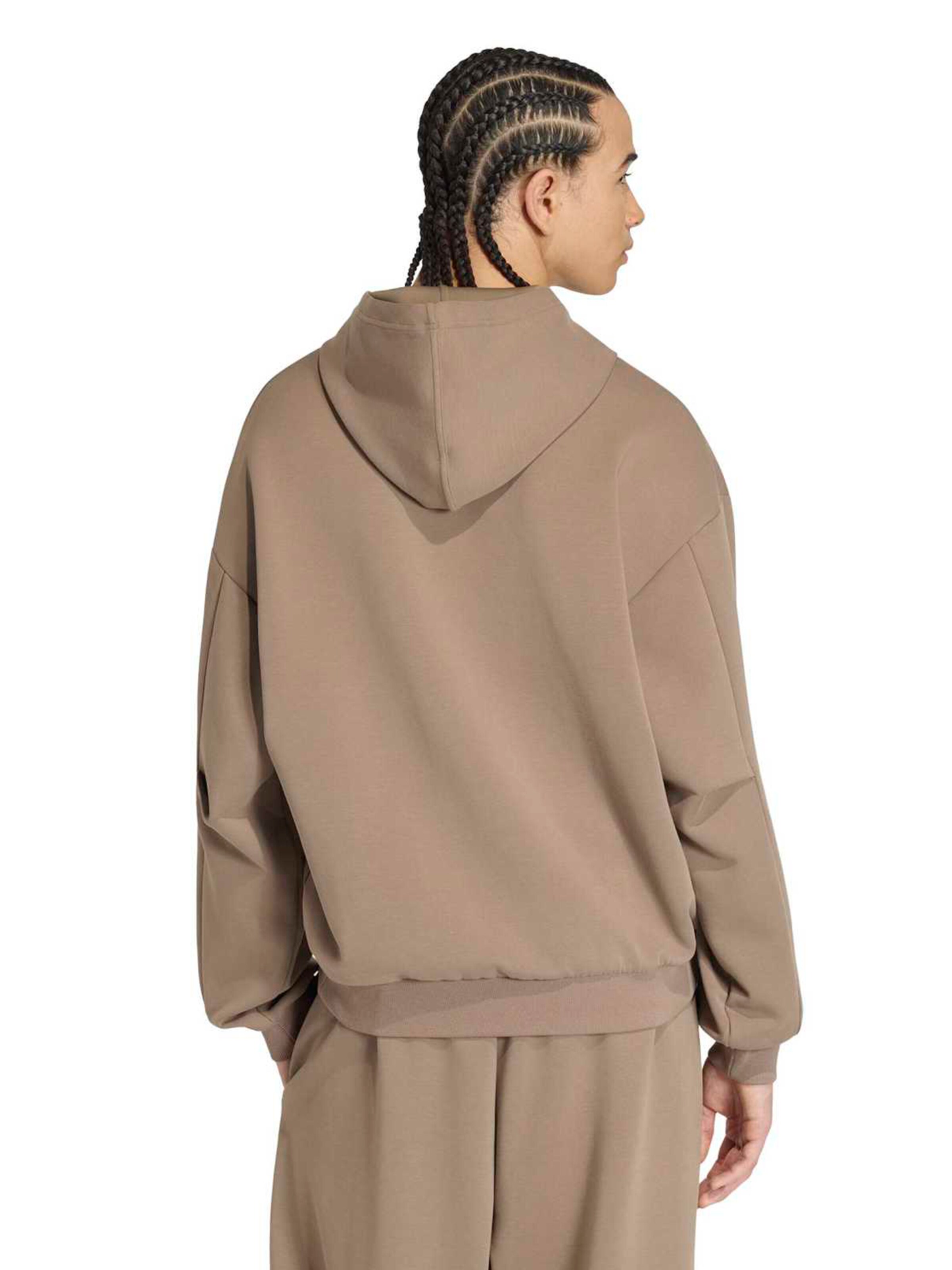 ADIDAS SPORTSWEAR Αθλητική μπλούζα φούτερ 'Soft Lux' σε μπεζ