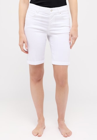Angels Regular Pants 'BERMUDA' in White: front