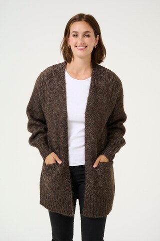 Kaffe Cardigan 'Trina' i brun: forside