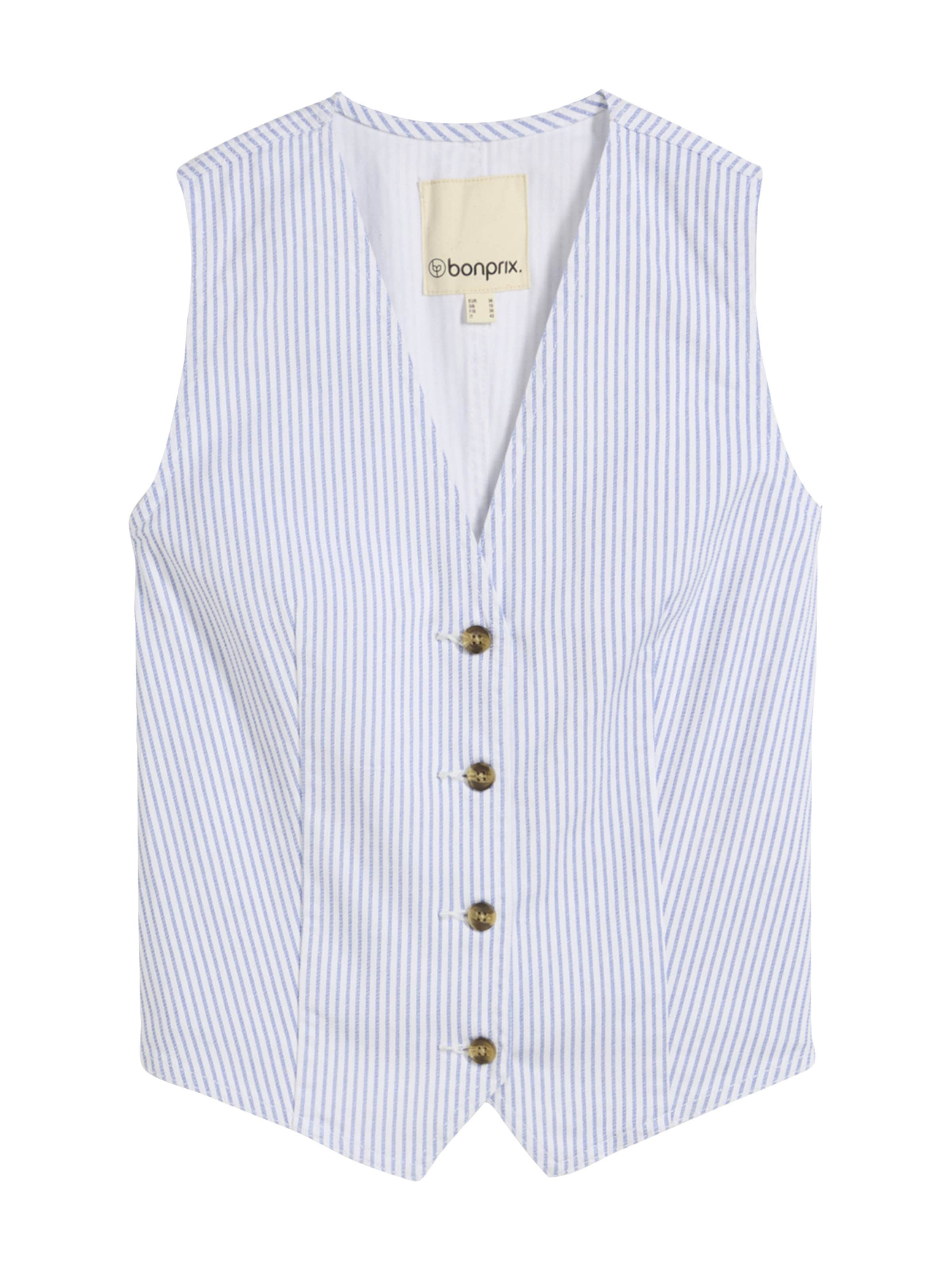 bonprix Suit Vest in 36 in Light blue / White, Item view