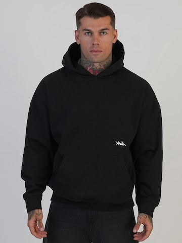 Sweat-shirt SikSilk en noir : devant