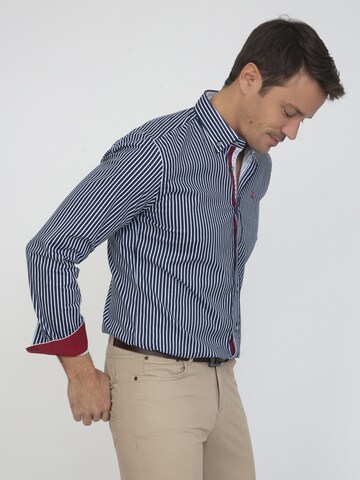 Regular fit Camicia 'Macher' di Sir Raymond Tailor in blu