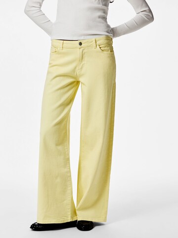 PIECES regular Jeans 'PCSelma LW' i beige