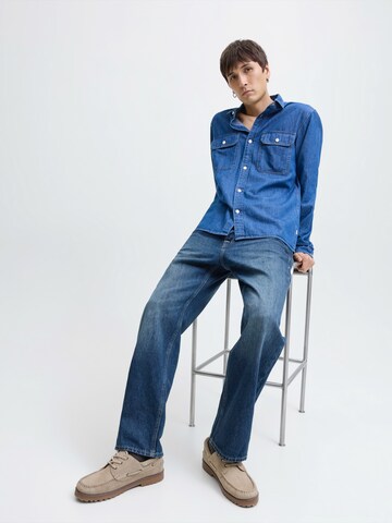 Loosefit Jean 'JJIEDDIE JJORIGINAL AM 769' JACK & JONES en bleu