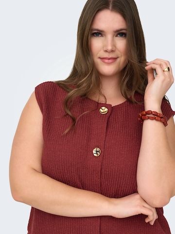 Gilet 'CARVicki' di ONLY Carmakoma in rosso