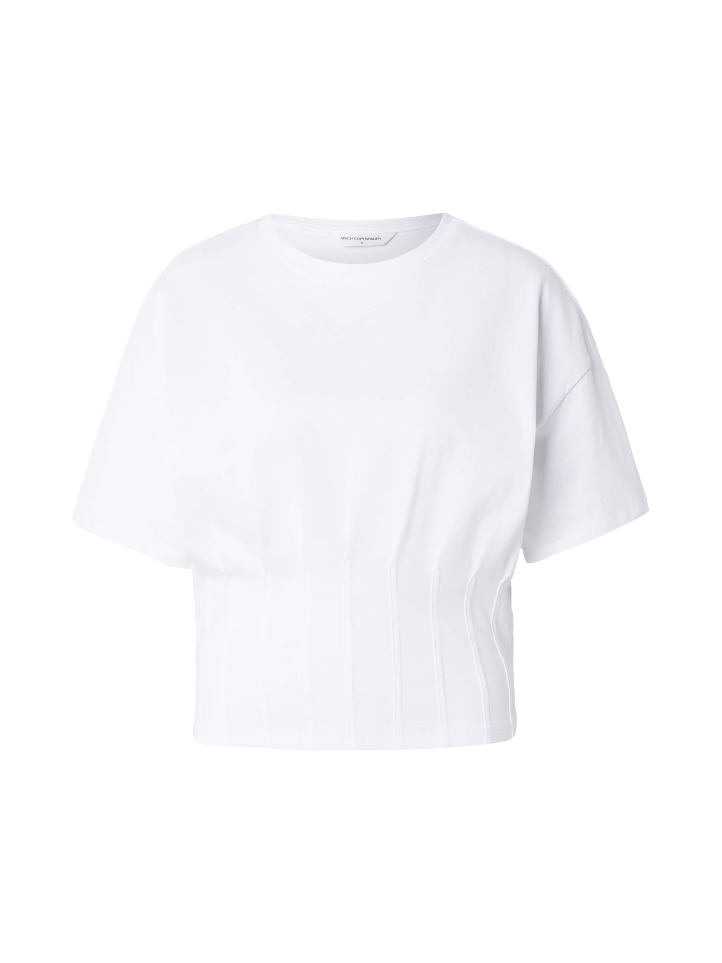 MSCH COPENHAGEN - Camiseta 'Kadance' en blanco: frente