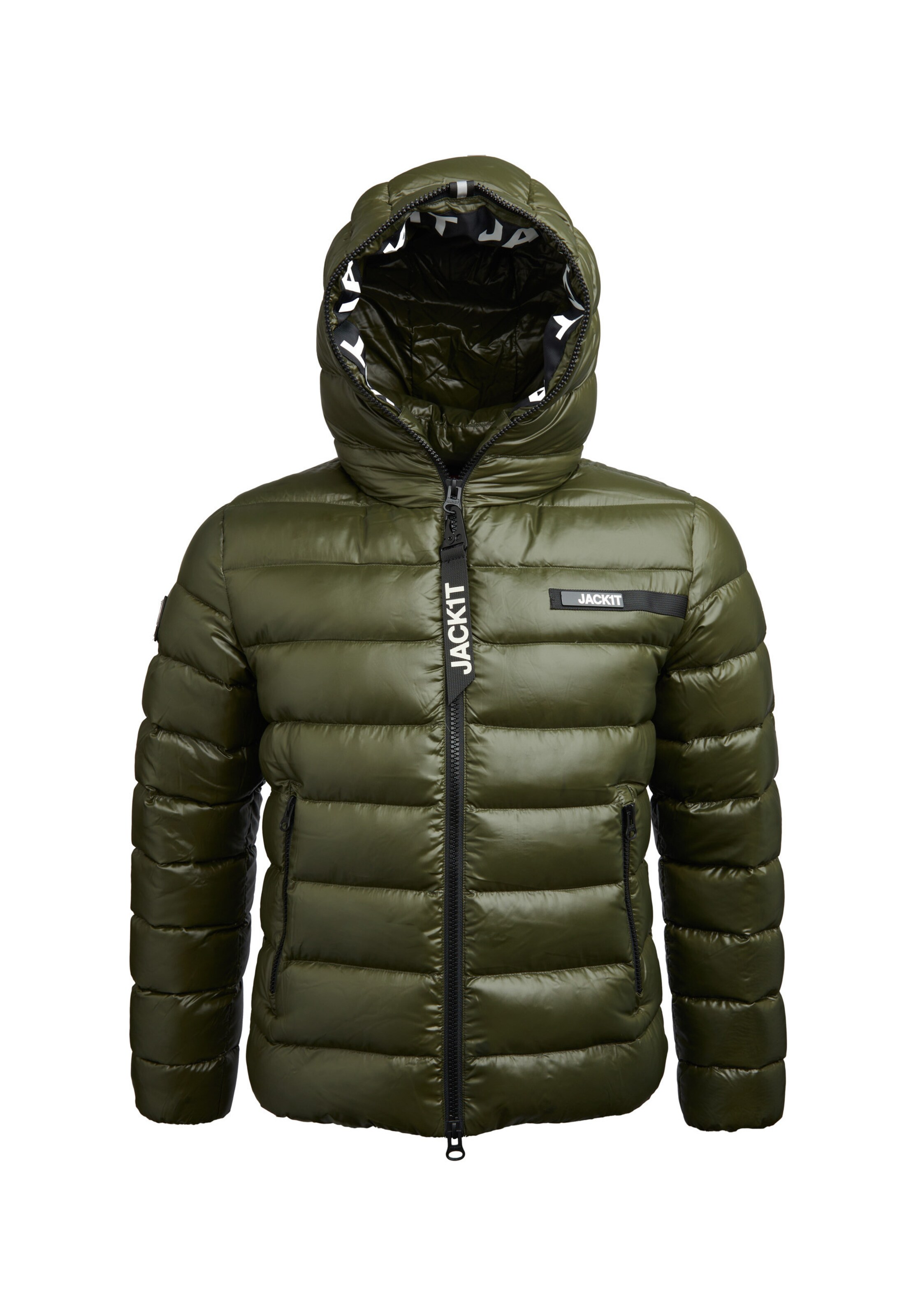 JACK1T Winter Jacket in Green: front