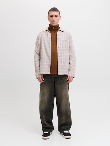 JACK & JONES Sweatshirt 'JJEBradley' in Brown