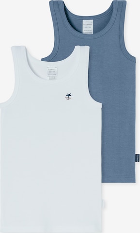 Maillot de corps ' Fine Rib ' SCHIESSER en bleu : devant