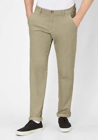 REDPOINT Slimfit Chinohose in Grün: predná strana