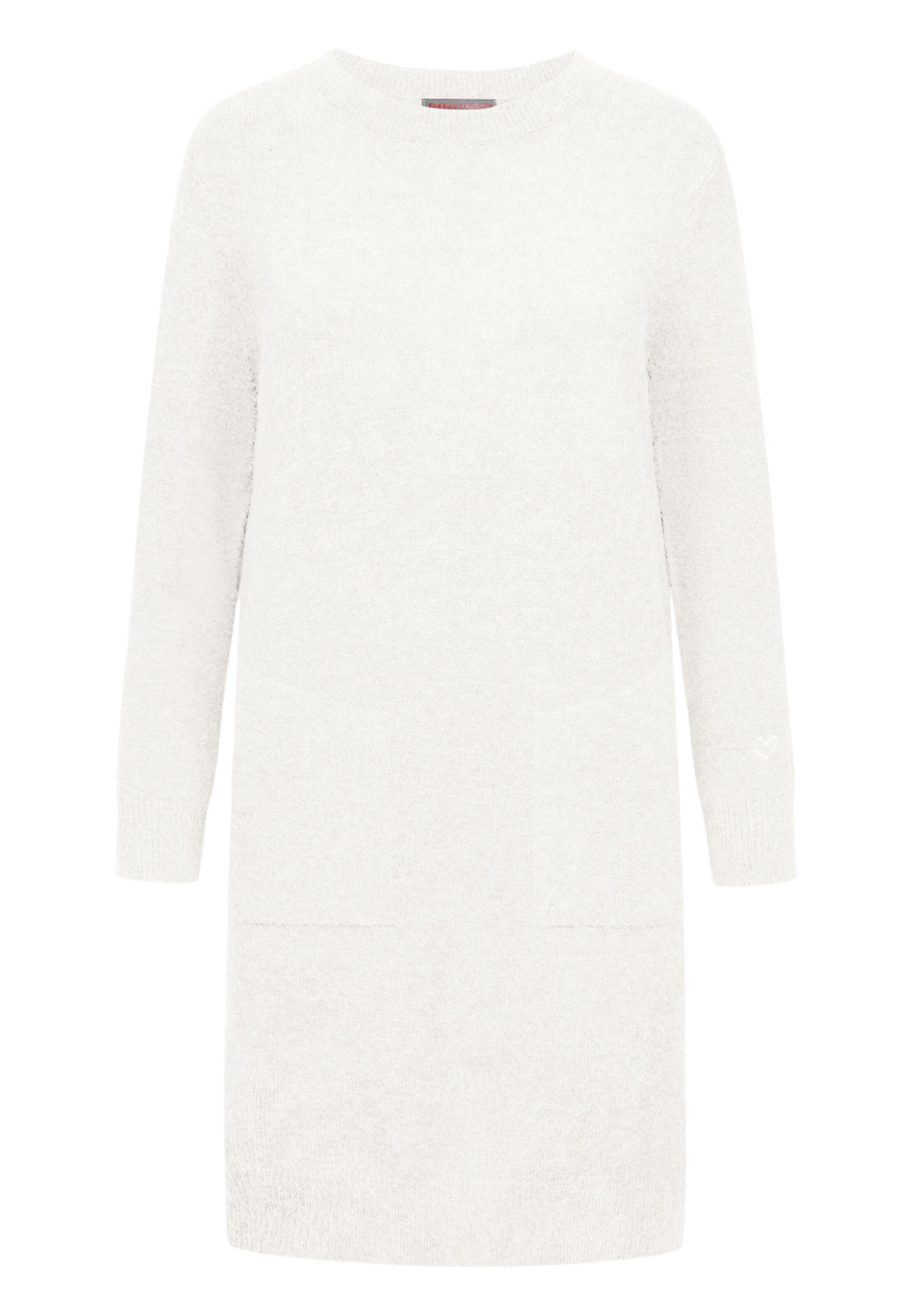 Frieda & Freddies Knitted dress in White: front