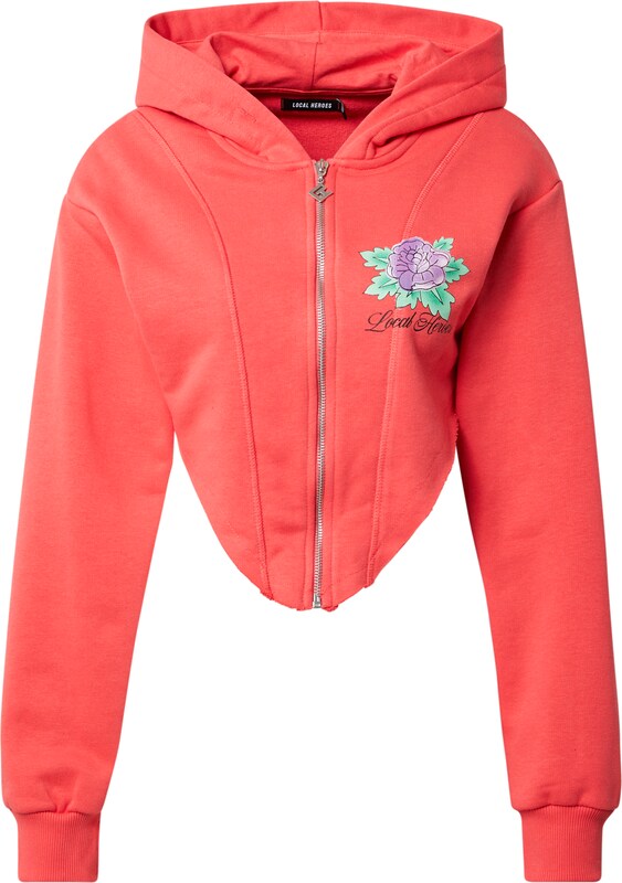 LOCAL HEROES Sweatjacke in Melone LOCAL HEROES Sweatjacke in Melone