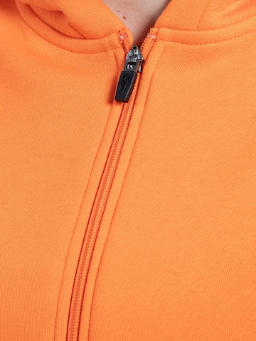 Smilodox Lyanna Basic Zipper Hoodie in Orange
