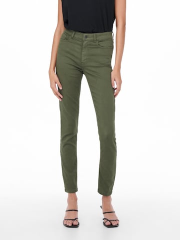 JDY Skinny Παντελόνι 'LARA' σε πράσινο: μπροστά