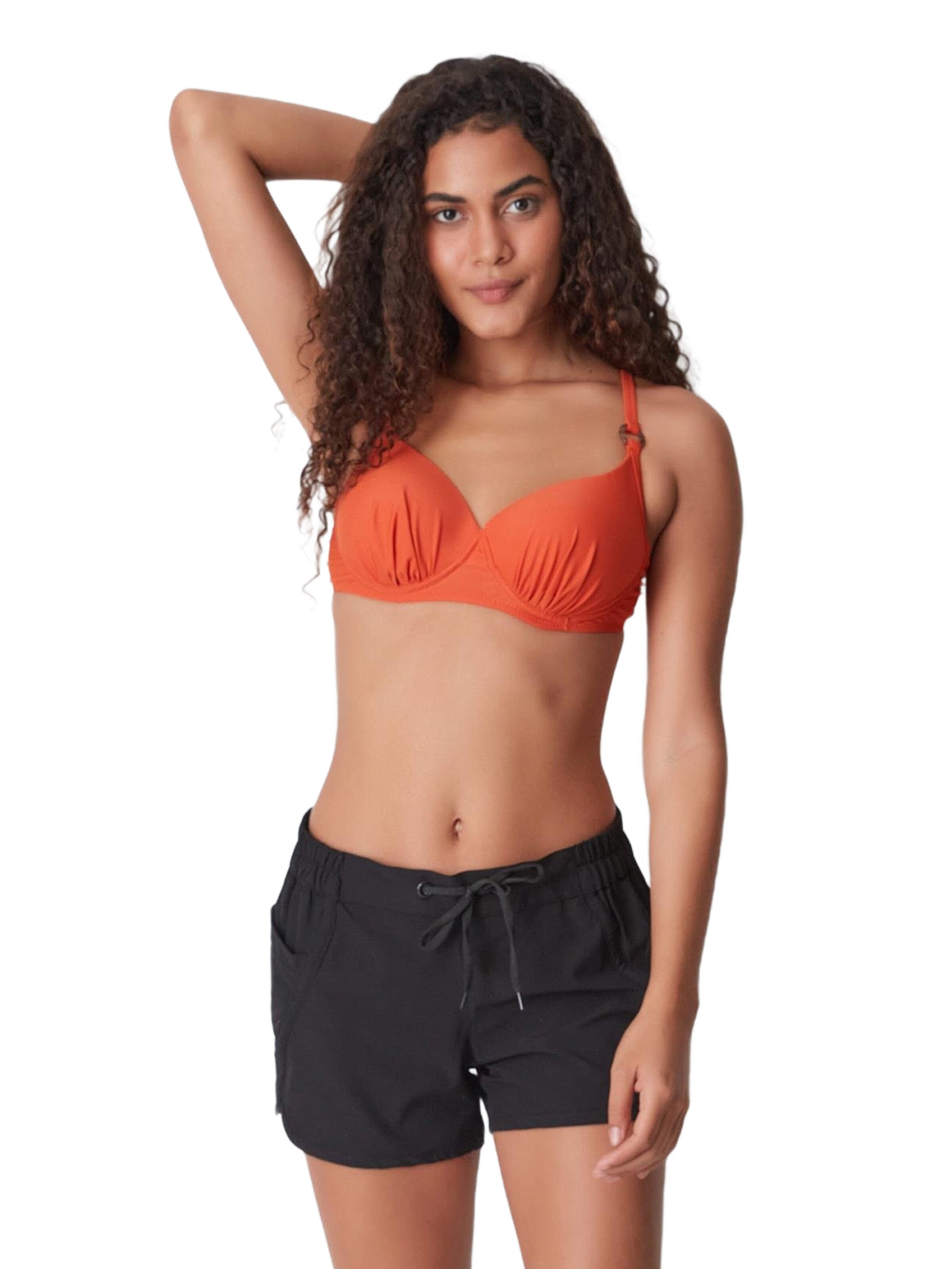 C&City Regular Zwemshorts in Zwart: voorkant