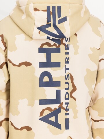 ALPHA INDUSTRIES Sweatshirt in Beige